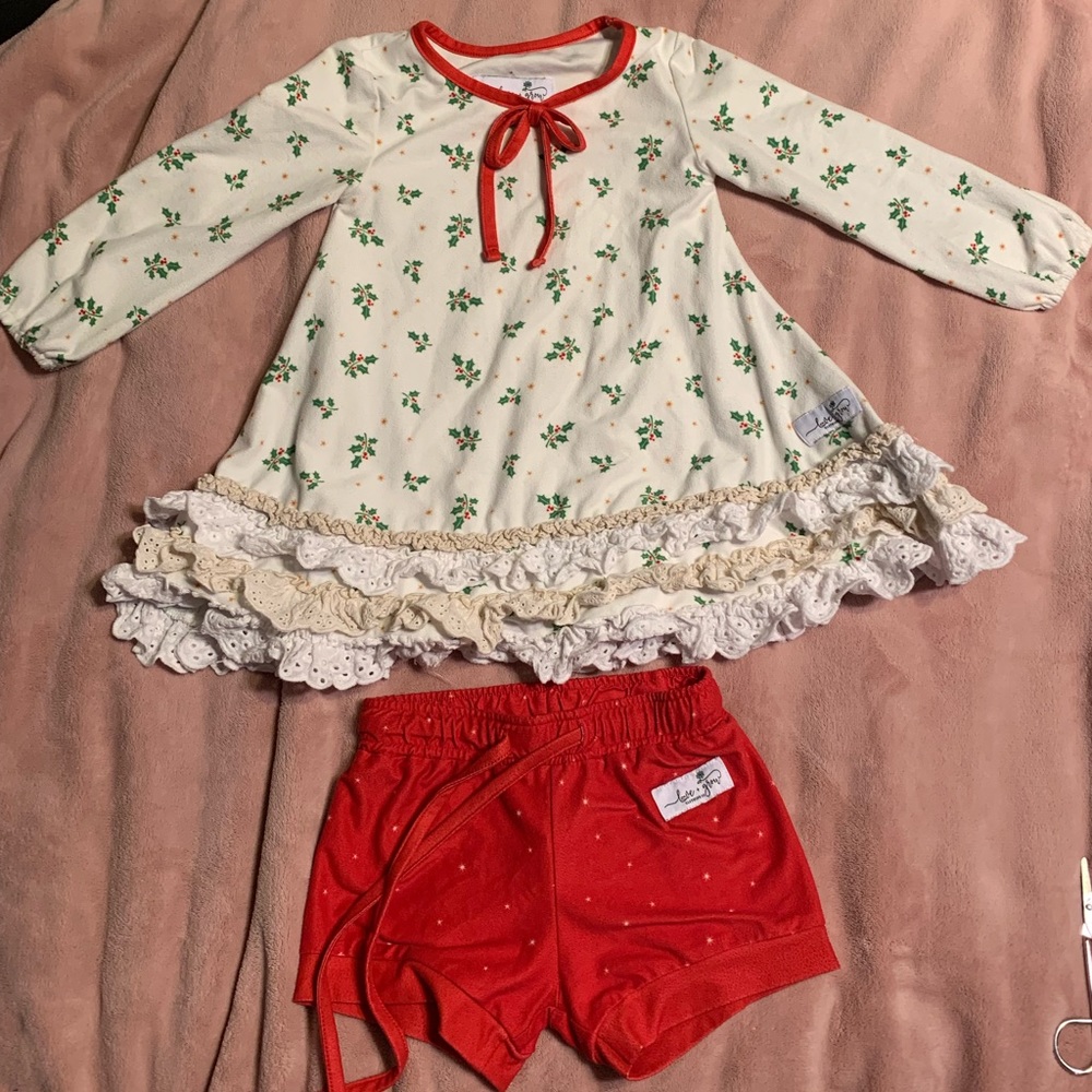 Love & Grow holly berry gown size 2t